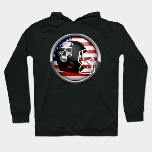 American Football Skull Hoodie